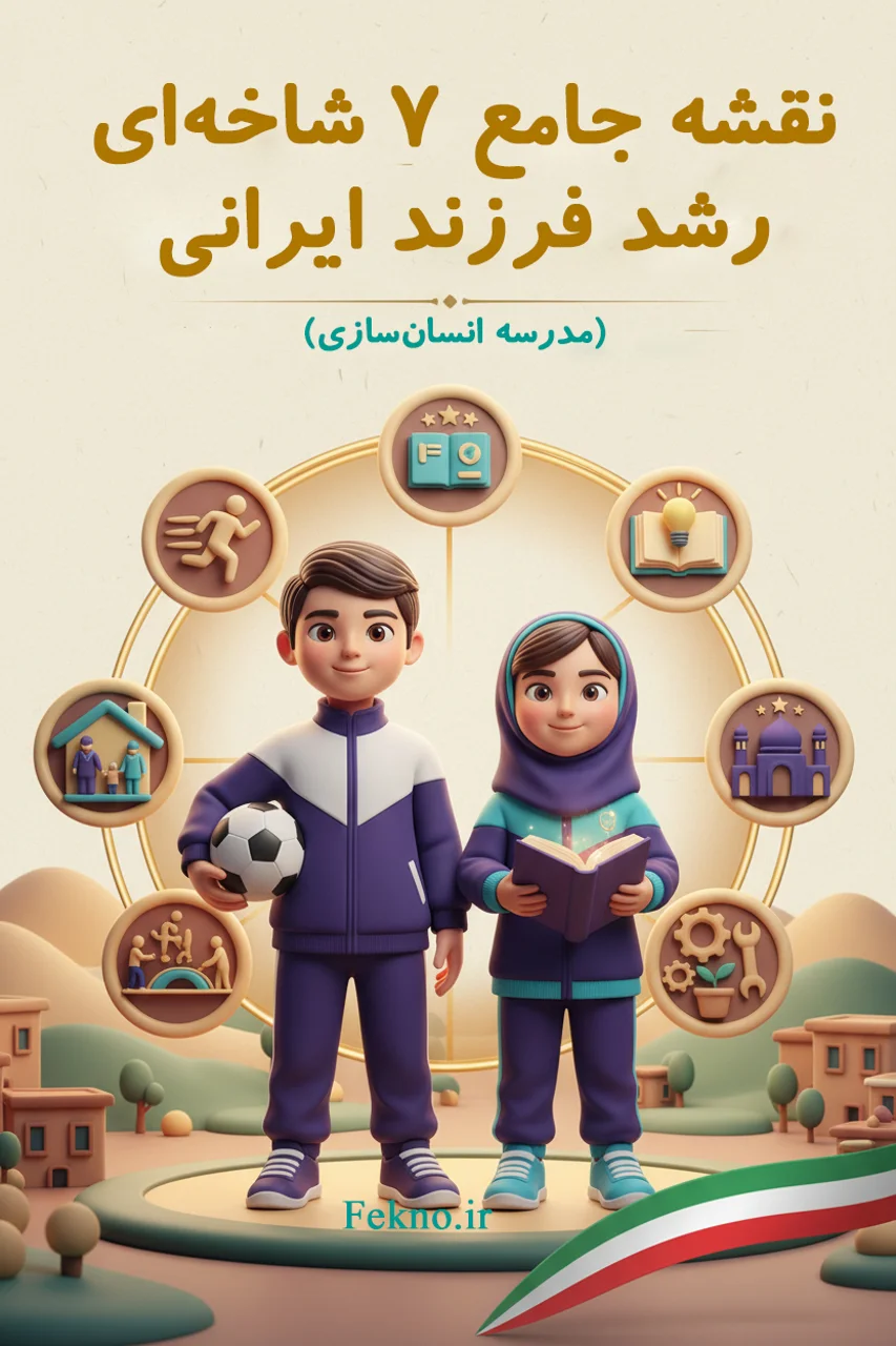 نقشه جامع ۷ شاخهای رشد فرزند ایرانی (مدرسه انسانسازی)